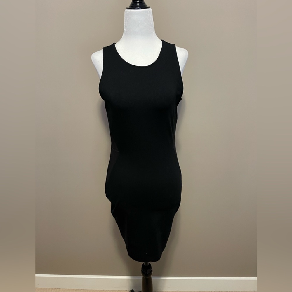 Twik Little Black Dress Size Small Gold Zipper Accent